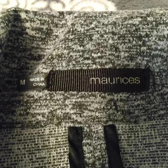 Maurices size medium gray zipper bomber jacket - Picture 2 of 4